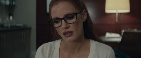 Prada Square Plastic Eyeglasses Worn by Jessica Chastain in 